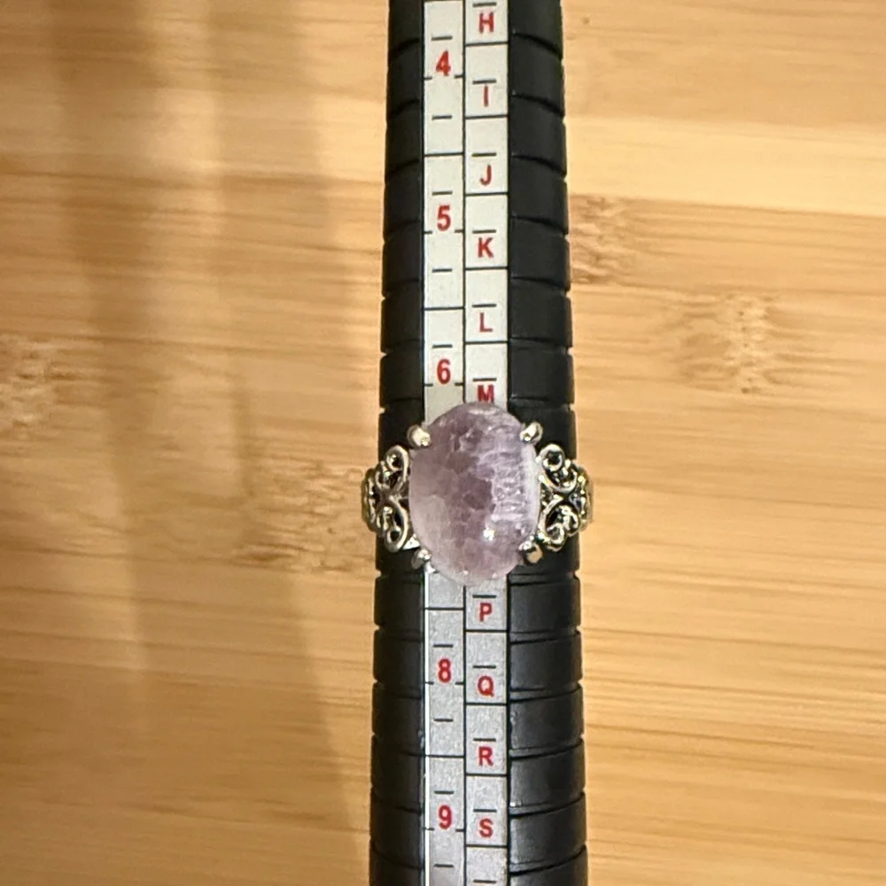 Women’s Ring Silver & Royal Purple Women’s Boho Jewelry Women’s Ring Size 7